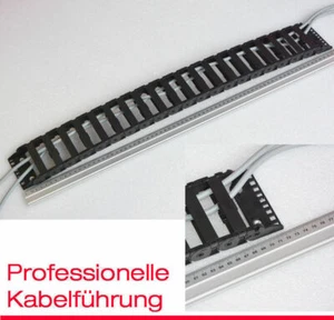 KABELFÜHRUNG 20x80MM FLEXIBLE CABLECANAL SCHLEPPKETTE KETTEN ANSCHLUSS A V407 - Picture 1 of 1