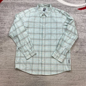 ExOfficio Adventure Shirt Extra Large Green Blue Fish Performance Vented Mens - Picture 1 of 9