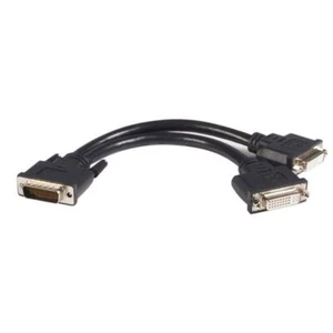 StarTech DMSDVIDVI1 8in LFH 59 Male to Dual Female DVI I DMS 59 Cable Female - Picture 1 of 1