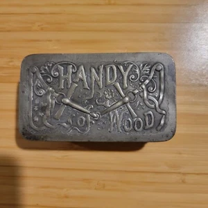 Pairpoint Mfg Co NEW BEDFORD MASS Quadruple Silver Plate Handy Wood Box 3725 Vtg - Picture 1 of 12