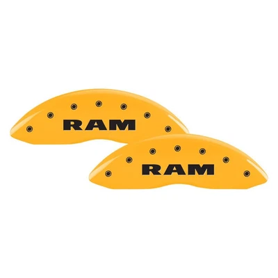 For Ram 3500 21-23 Gloss Yellow Caliper Covers w Ram Engraving Full Kit, 4 pcs Foto 1 de 3