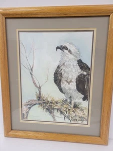Vintage Osprey Raptor Artwork Signed and Framed - Picture 1 of 6