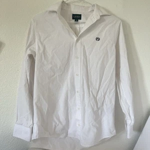 Lauren Ralph Lauren Basic White Cotton Shirt Boy Size 18 - Picture 1 of 10