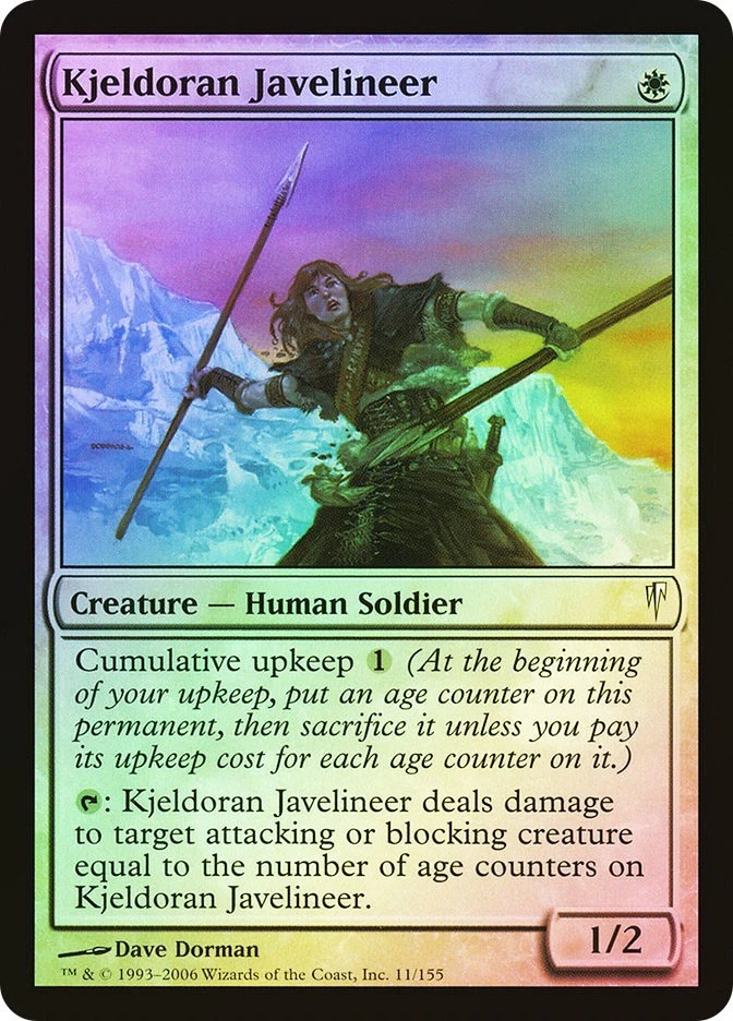MTG FOIL Kjeldoran Javelineer  - Coldsnap #011 - Image 1 of 1
