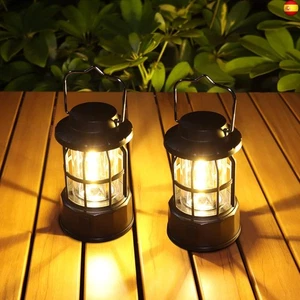 Guijiyi Linterna de Camping, 2 Piezas Lámpara de Camping LED a Pilas, Farol - Imagen 1 de 7