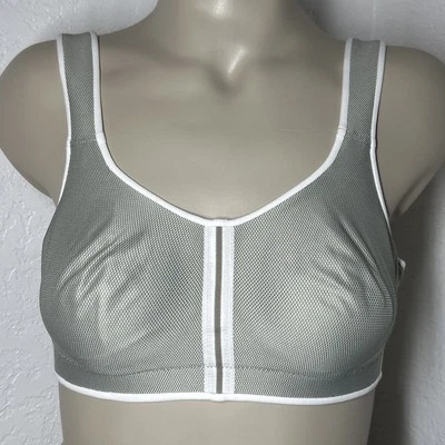 Anita Care Wireless Soft Sports Bra 36A Dove Cosamia Gray White - Image 1 of 4