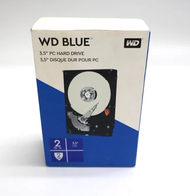 WD Western Digital Blue 2 TB 3.5" PC Hard Drive WDBH2D0020HNC-NRSN - Image 1 of 4