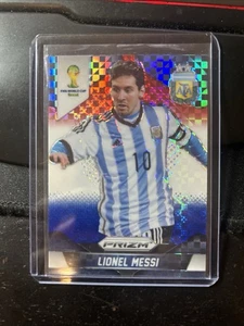 2014 PANINI PRIZM WORLD CUP BLUE & RED WAVE LIONEL MESSI Bb - Picture 1 of 2