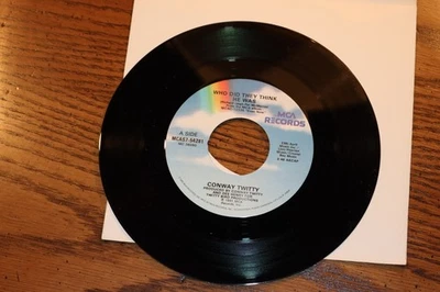 NEW VINYL 45 CONWAY TWITTY WHO DO THEY THINK HE WAS B/W LET THE PRE NEW UNPLAYED - Image 1 of 2