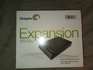 5TB Seagate Expansion Drive Desktop External USB 3.0 ( 300 hours) +6mo warranty - Picture 1 of 2