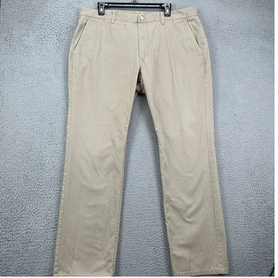 Pantalones Bonobos Khakis Para Hombre 38X32 Tostado 100% Algodón Chino Frente Plano Calce Recto Foto 1 de 4