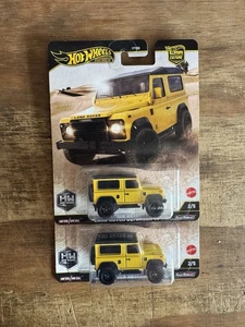 Land Rover Defender 90 Yellow 2025 Hot Wheels Car Culture OFF ROAD Lot Of 2 New - Picture 1 of 1
