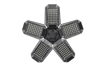 LED Garage Light 5-Panel Deformable Ceiling Shop Fixture Adjustable Foldable - Image 1 of 4