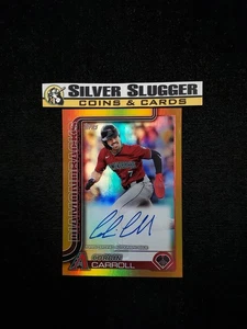 2025 Corbin Carroll Topps Real One On Card Auto Gold /50 Arizona Diamondbacks - Picture 1 of 2