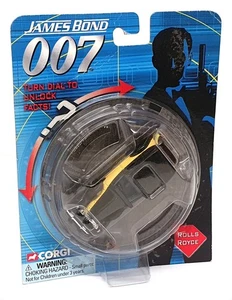 Corgi 9cm Long TY95609 - James Bond 007 Rolls Royce (Goldfinger) - Black/Yellow - Picture 1 of 5