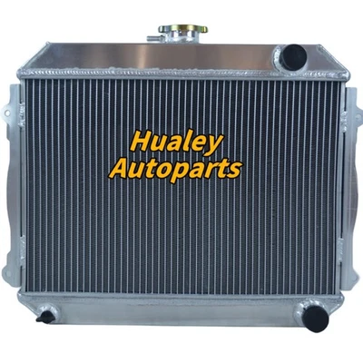 Radiador completo de aluminio CC435 4 filas para Toyota Corolla 1971-1974 1,6 4 cilindros M/T Foto 1 de 4
