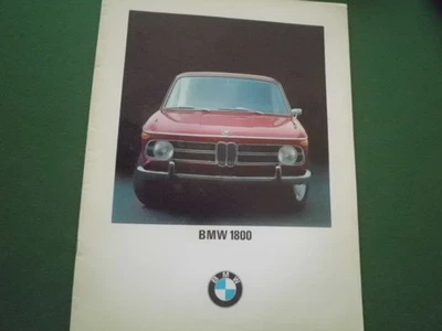 BMW 1800 FOLLETO DE VENTAS 1968 Foto 1 de 4