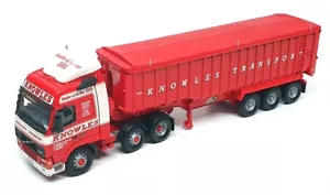 Corgi 1/50 Scale CC12410 - Volvo FH Bulk Tipper Truck Knowles Transport - Red - Picture 1 of 6
