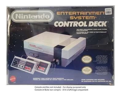 PROTECTOR DE CAJA PARA CONSOLA NINTENDO NES CUBIERTA DE CONTROL O JUEGO DE DESAFÍO PLÁSTICO TRANSPARENTE Foto 1 de 3