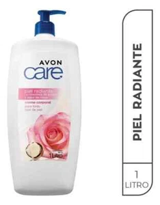1 Liter Avon Care Körpercreme mit Karitbutter und Rosenwasser - Bild 1 von 2