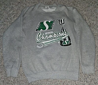 Saskatchewan Roughriders 2007 Grey Cup Champions Sweater - Adult Small - Gildan - Image 1 of 4