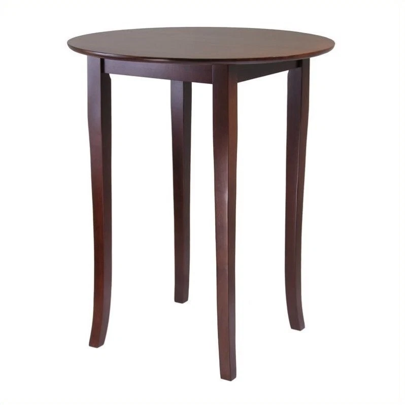 Winsome Wood 94834 Fiona Round Pub Table Antique Walnut