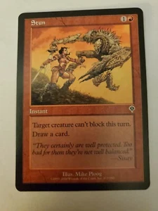 MTG Magic The Gathering Card Stun Instant Red Invasion - Picture 1 of 2