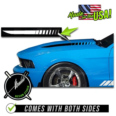 Calcomanías de lanza abultado capó rayas de carreras - se adapta a Ford Mustang GT 1 2010-2014 Foto 1 de 3