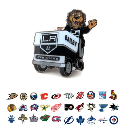 NHL Mascot Zamboni Pin - Choose Your Team Cover