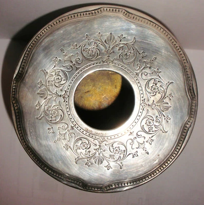 Antiguo tocador eduardiano Tiffany co plata esterlina decorado caja receptora de pelo   Foto 1 de 4