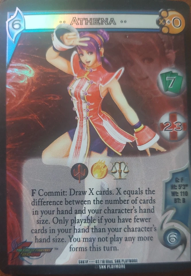 universal fighting system King of Fighters 2006 Promo **Athena** SNK1P - Image 1 of 1