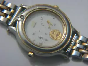 CITIZEN CLARITI 542W-F41299 DIAMOND 18K GOLD WATCH - Picture 1 of 1