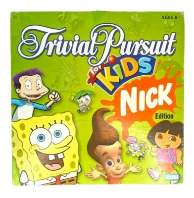 Trivial Pursuit For Kids - Nick Edition - Parker Brothers - EUC - 98% COMPLETE - Image 1 of 4