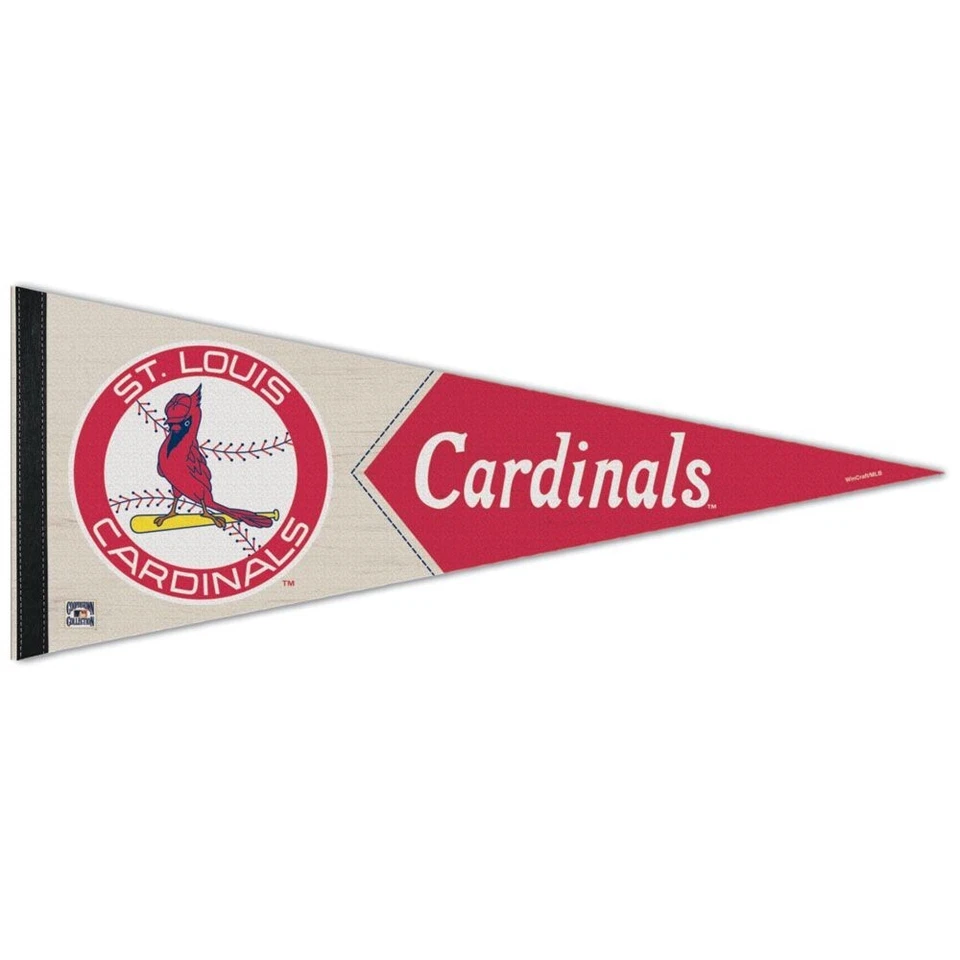ST. LOUIS CARDINALS LOGO ROLL UP FELT PREMIUM PENNANT 12"x30" WINCRAFT 🐦 - Image 1 of 1