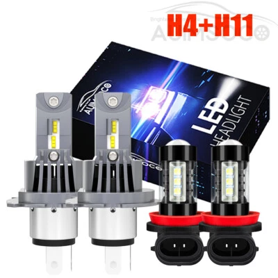 Combo Faro LED Alto/Bajo + Kit de Bombillas Antiniebla para Mitsubishi L200 2008-2015 Foto 1 de 4