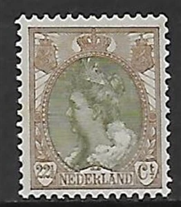 Netherlands stamps 1899 NVPH 70P Plate Error MLH VF / CAT VALUE $170 - Picture 1 of 1