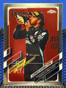 2021 Topps Chrome Formula 1 LEWIS HAMILTON F1 Grand Prix Winner 150 - Picture 1 of 2