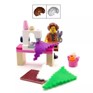 Genuine LEGO® Sewing Machinist Gift Designer Seamstress Female Minifigure 1 - Picture 1 of 4