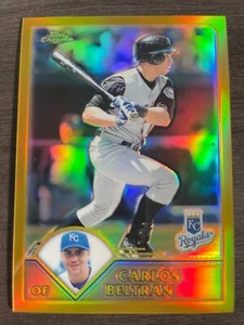2003 Topps Chrome Carlos Beltran Gold Refractor #79 serial /449 - Picture 1 of 2