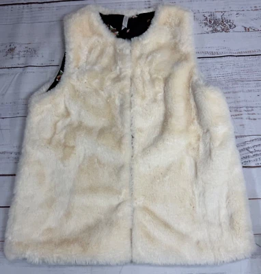 Chaleco de piel sintética Matilda Jane para mujer Snow Way talla pequeña blanco roto Foto 1 de 4