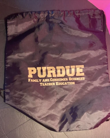 Purdue Boilermakers Unbranded Bag - Drawstring Unisex Black Used Cover