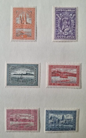 1932 - Yugoslavia - Rowing Championships - Full Set - MH Cover