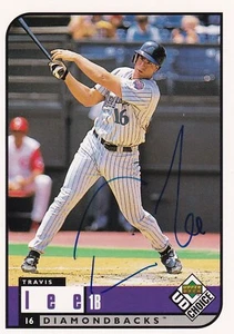Travis Lee Signed 1999 Upper Deck UD Choice Diamondbacks Baseball Card #52 Auto - Picture 1 of 24