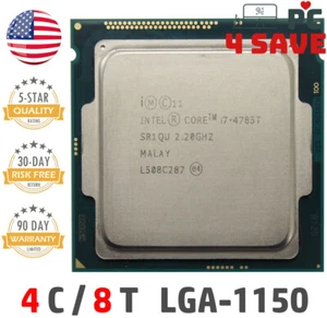 4th Gen Intel Core i7-4785T 2.20GHz (Turbo 3.20GHz) 4-Core 8M LGA-1150 CPU SR1QU - Picture 1 of 1