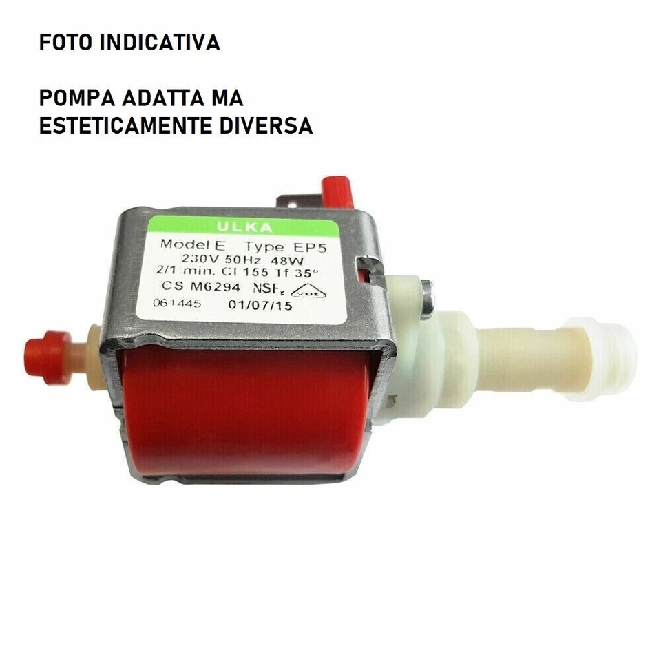 POMPA ULKA EP5 230V 50HZ da 58w48W per Macchina da Caffè GAGGIA DE LONGHI SAECO