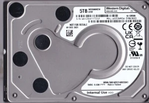 WD50NMZW-59BCBS0 s/n: WXC2DA Thailand DEC/ 2021 5TB USB 3.0 2.5" WESTERN DIGITAL - Afbeelding 1 van 5