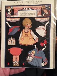 Sister Priscilla Paper Doll from Good Housekeeping 1923-Plastic Sleeve/Cardboard - Picture 1 of 5