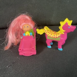 Vintage 1987 Wee Wild Things Doll Car Horse - Picture 1 of 13