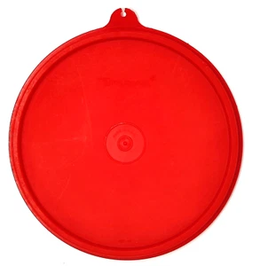 Tupperware Deckel Ersatz #227-46 rund rot Größe 6,5 Zoll - Bild 1 von 3