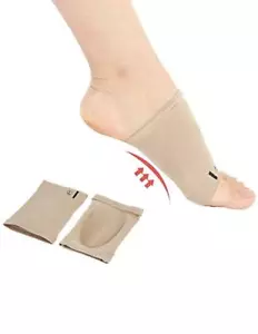 Flat Feet Arch Soft Gel Support Insoles,Plantar Fasciitis Orthotic Tool, 1 Pair - Picture 1 of 3